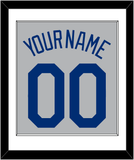 Los Angeles Name & Number - Road Gray - Single Mat 1