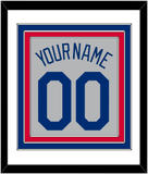 Los Angeles Name & Number - Road Gray - Triple Mat 1