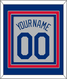 Los Angeles Name & Number - Road Gray - Triple Mat 2