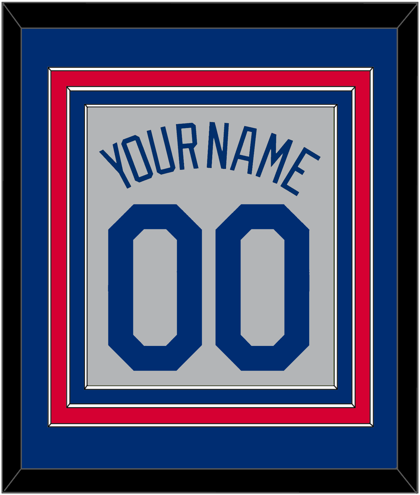 Los Angeles Name & Number - Road Gray - Premier Tier 2