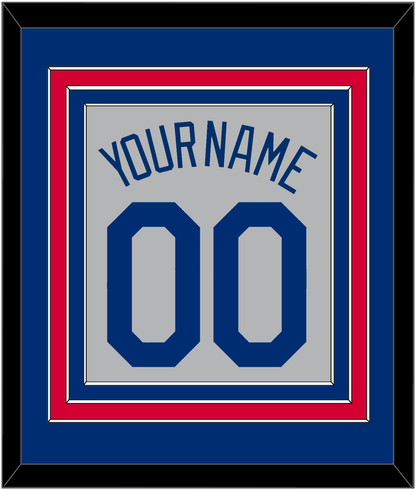 Los Angeles Name & Number - Road Gray - Premier Tier 2