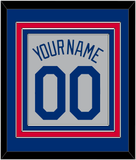 Los Angeles Name & Number - Road Gray - Triple Mat 2