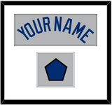 Los Angeles Name & Logo Patch - Road Gray - Single Mat 1