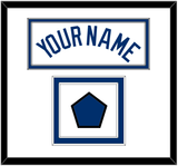 Los Angeles Name & Logo Patch - Home White - Double Mat 1