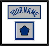 Los Angeles Name & Logo Patch - Road Gray - Double Mat 1