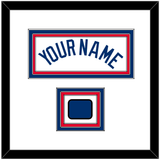 Los Angeles Name & Logo Patch - Home White - Triple Mat 1