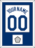 Los Angeles Name, Number & World Series Jersey Patch - Home White - Single Mat 1