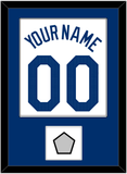 Los Angeles Name, Number & World Series Jersey Patch - Home White - Single Mat 1