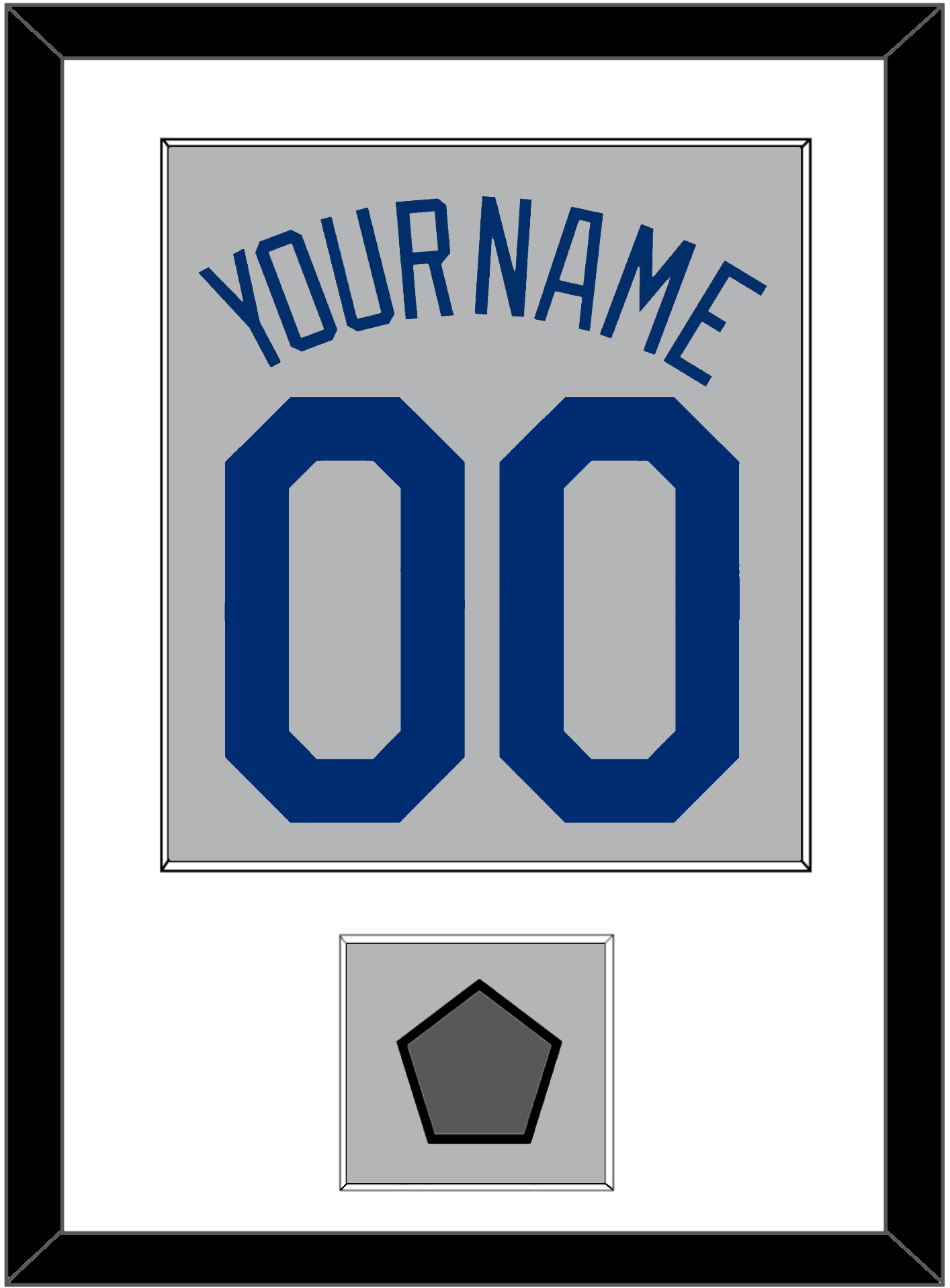 Los Angeles Name, Number & World Series Jersey Patch - Road Gray - Essential Tier 1