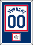 Los Angeles Name, Number & World Series Champions Patch - Home White - Double Mat 2