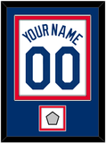 Los Angeles Name, Number & World Series Jersey Patch - Home White - Double Mat 2