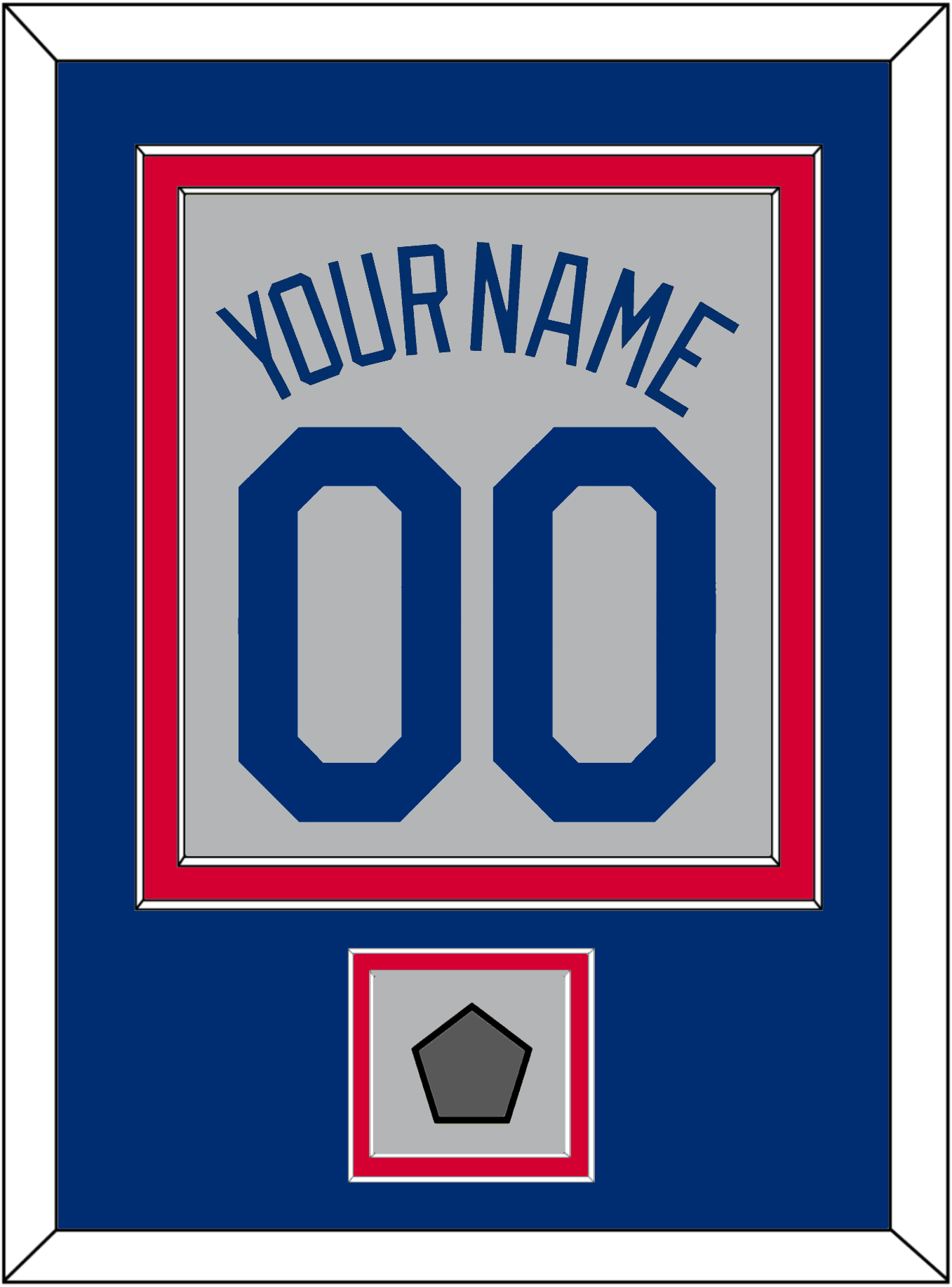 Los Angeles Name, Number & World Series Champions Patch - Road Gray - Signature Tier 2