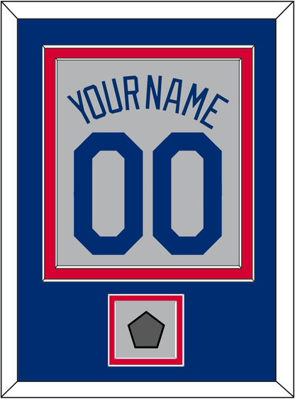 Los Angeles Name, Number & World Series Champions Patch - Road Gray - Signature Tier 2