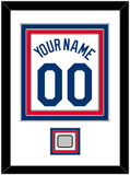 Los Angeles Name, Number & World Series Champions Patch - Home White - Triple Mat 1