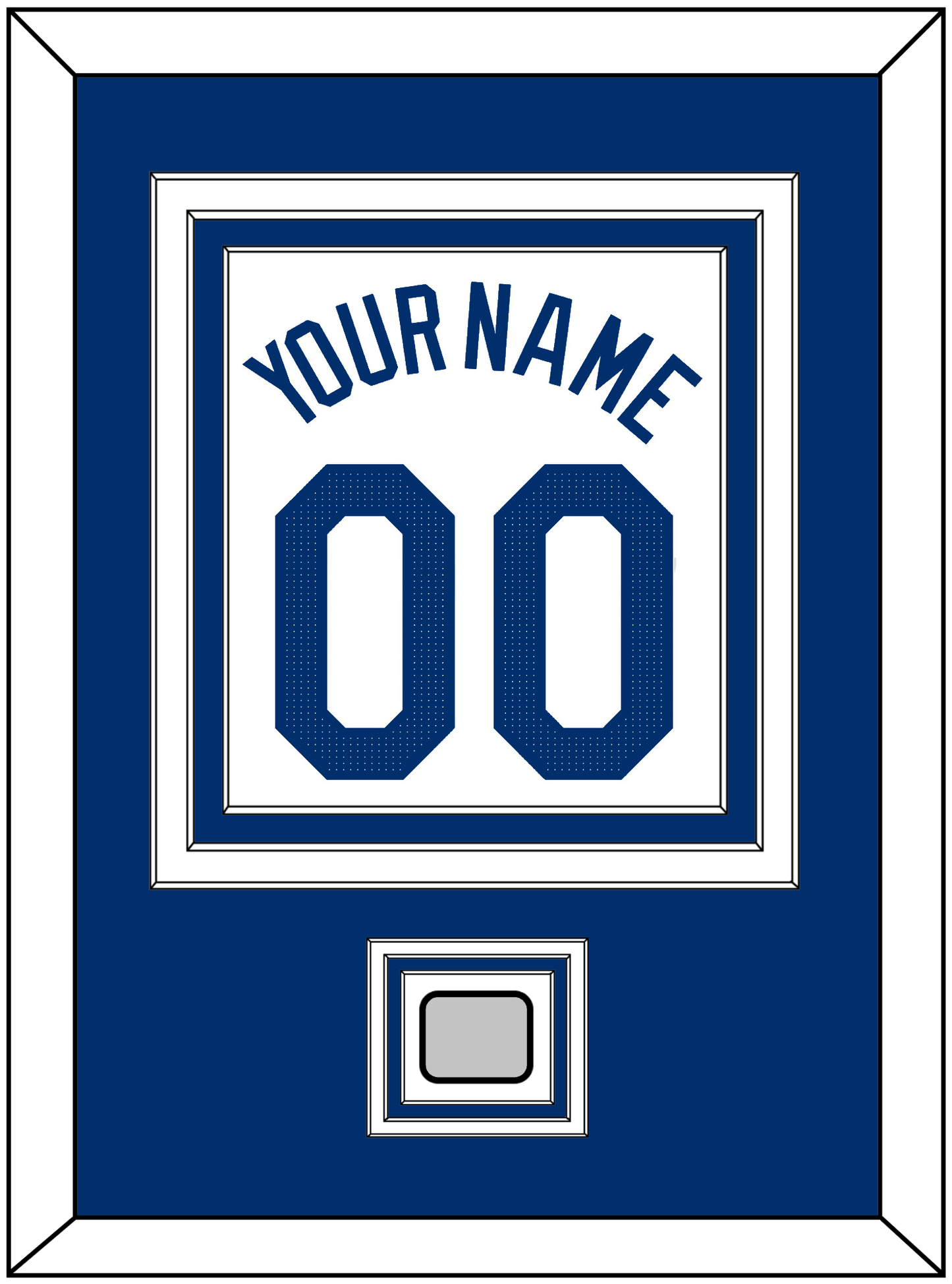 Los Angeles Name, Number & World Series Champions Patch - Home White - Premier Tier 2