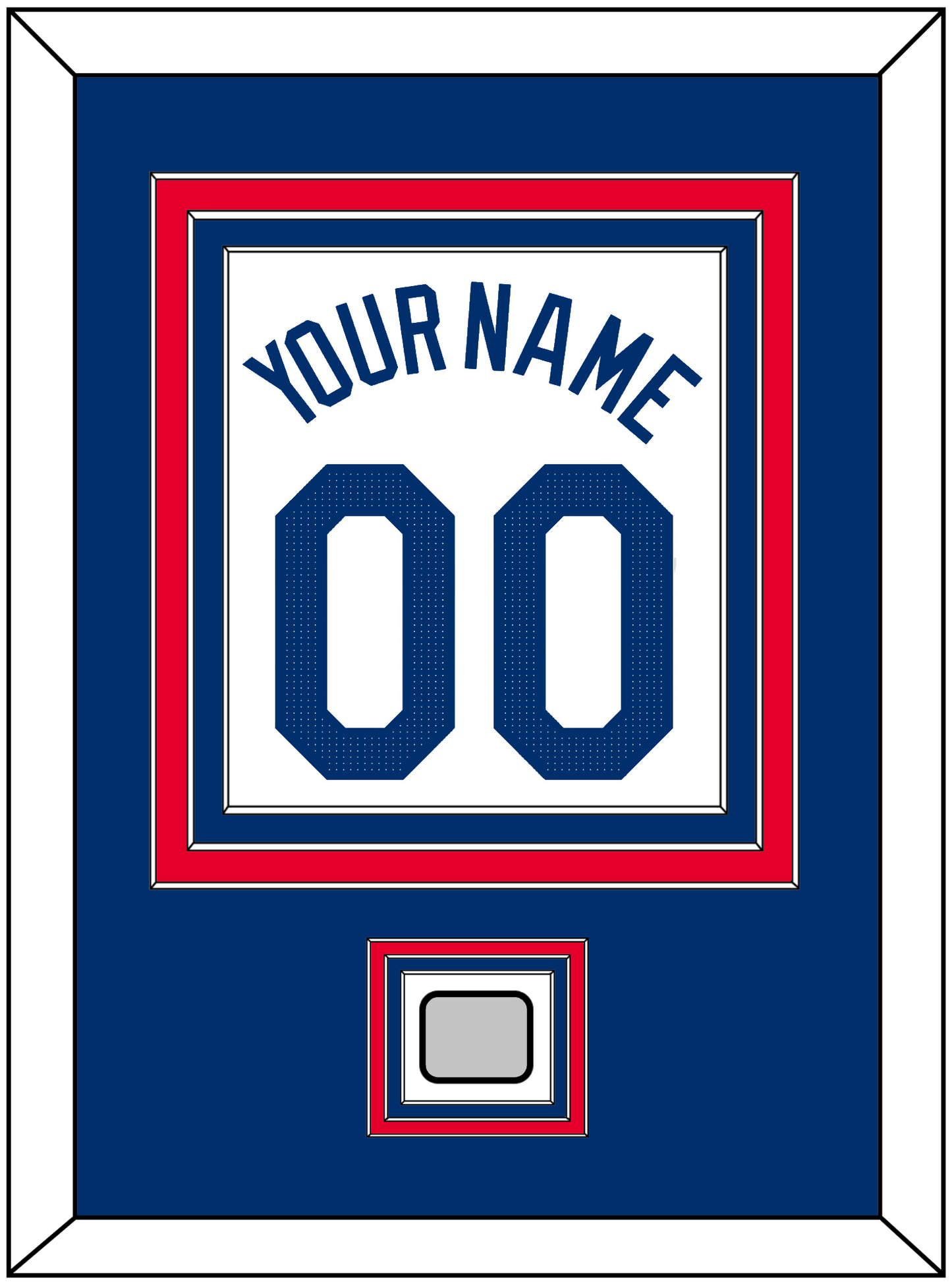 Los Angeles Name, Number & World Series Jersey Patch - Home White - Premier Tier 3