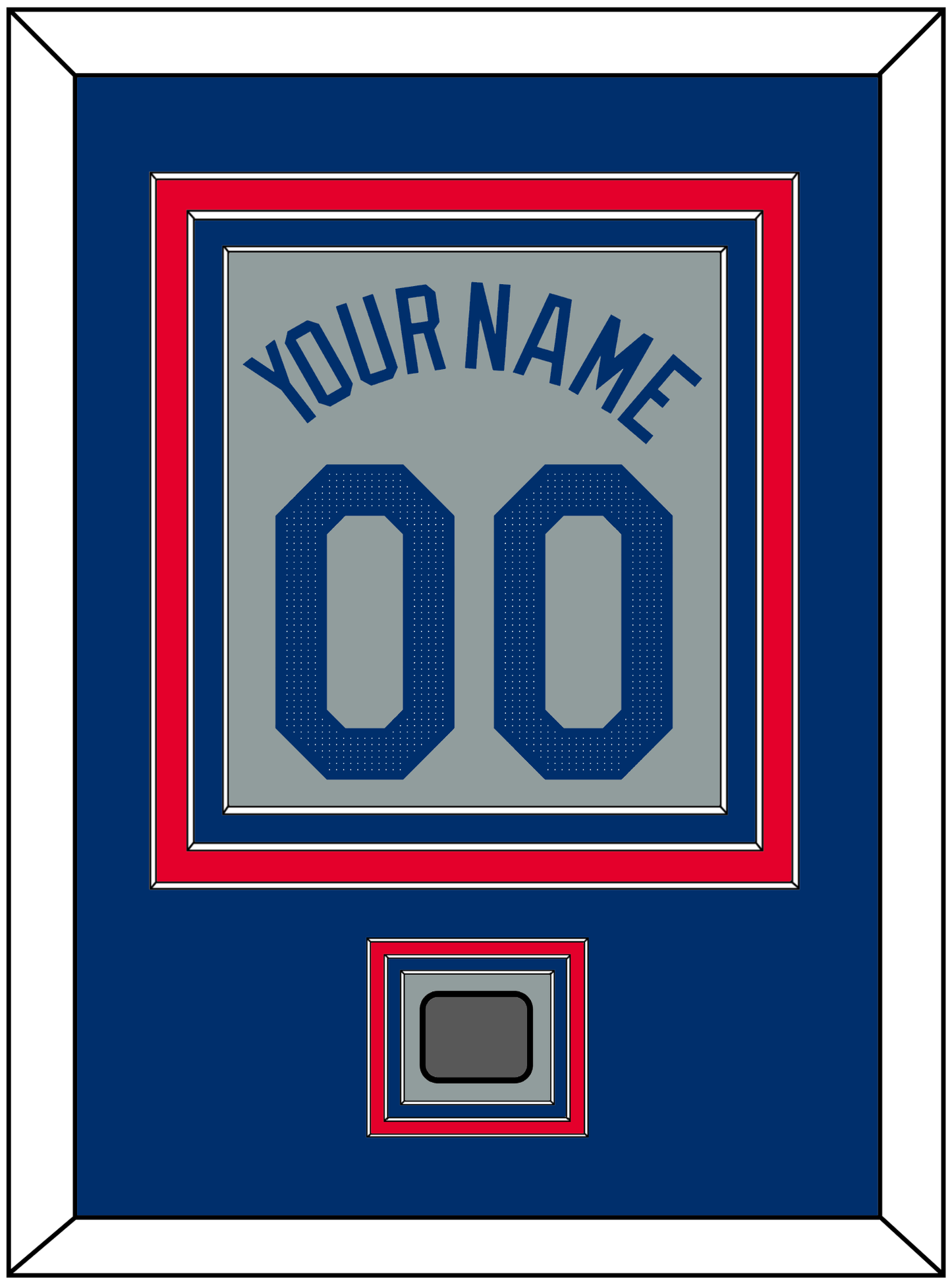 Los Angeles Name, Number & World Series Champions Patch - Road Gray - Premier Tier 2