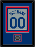 Los Angeles Name, Number & World Series Jersey Patch - Road Gray - Triple Mat 2