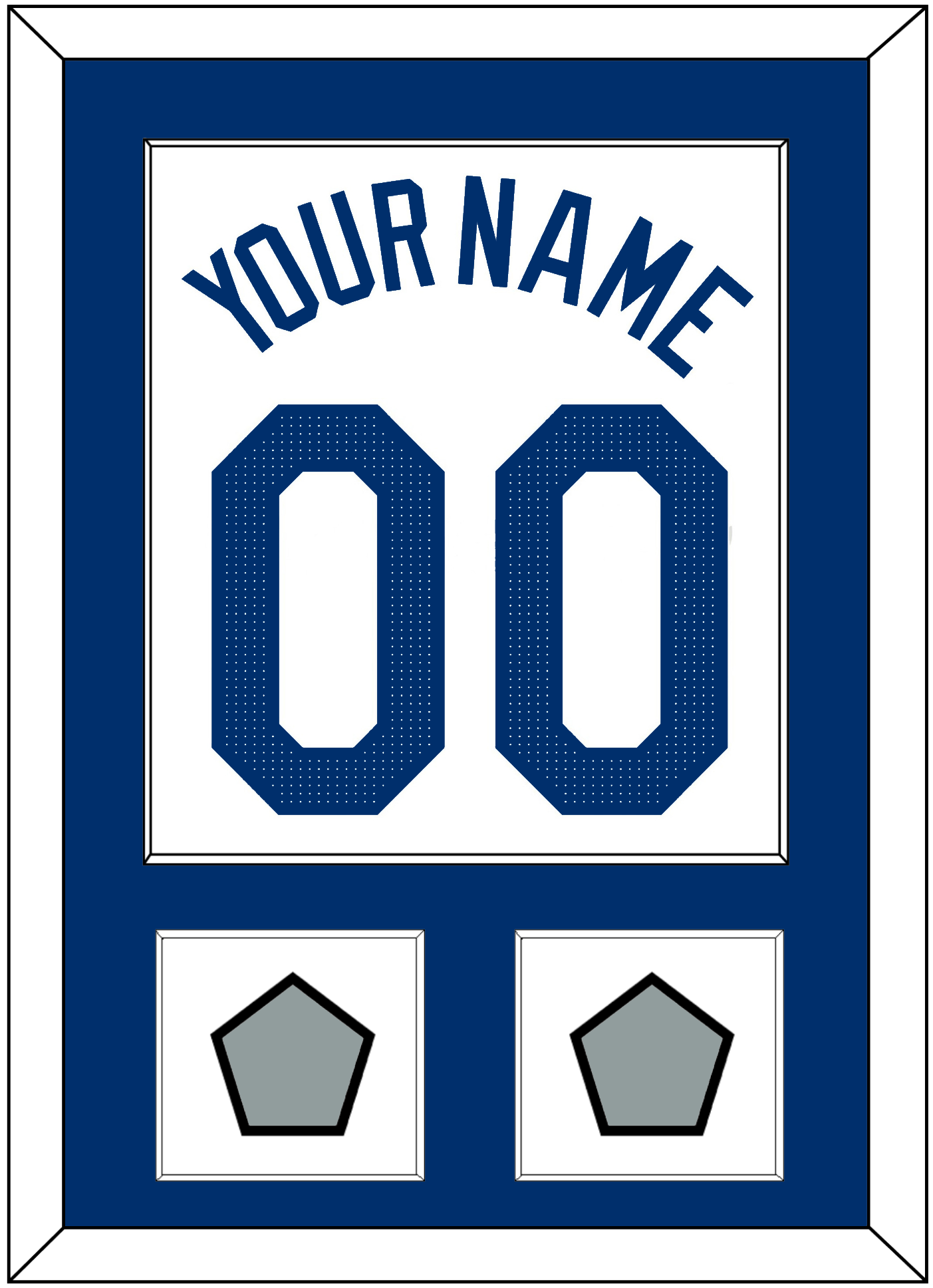 Los Angeles Name, Number & 2 World Series Jersey Patches - Home White - Essential Tier 1