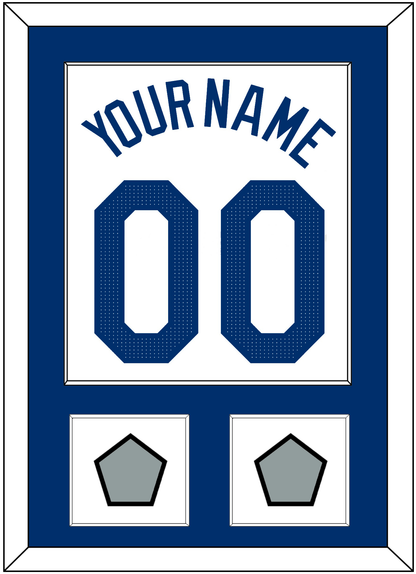 Los Angeles Name, Number & 2 World Series Jersey Patches - Home White - Essential Tier 1