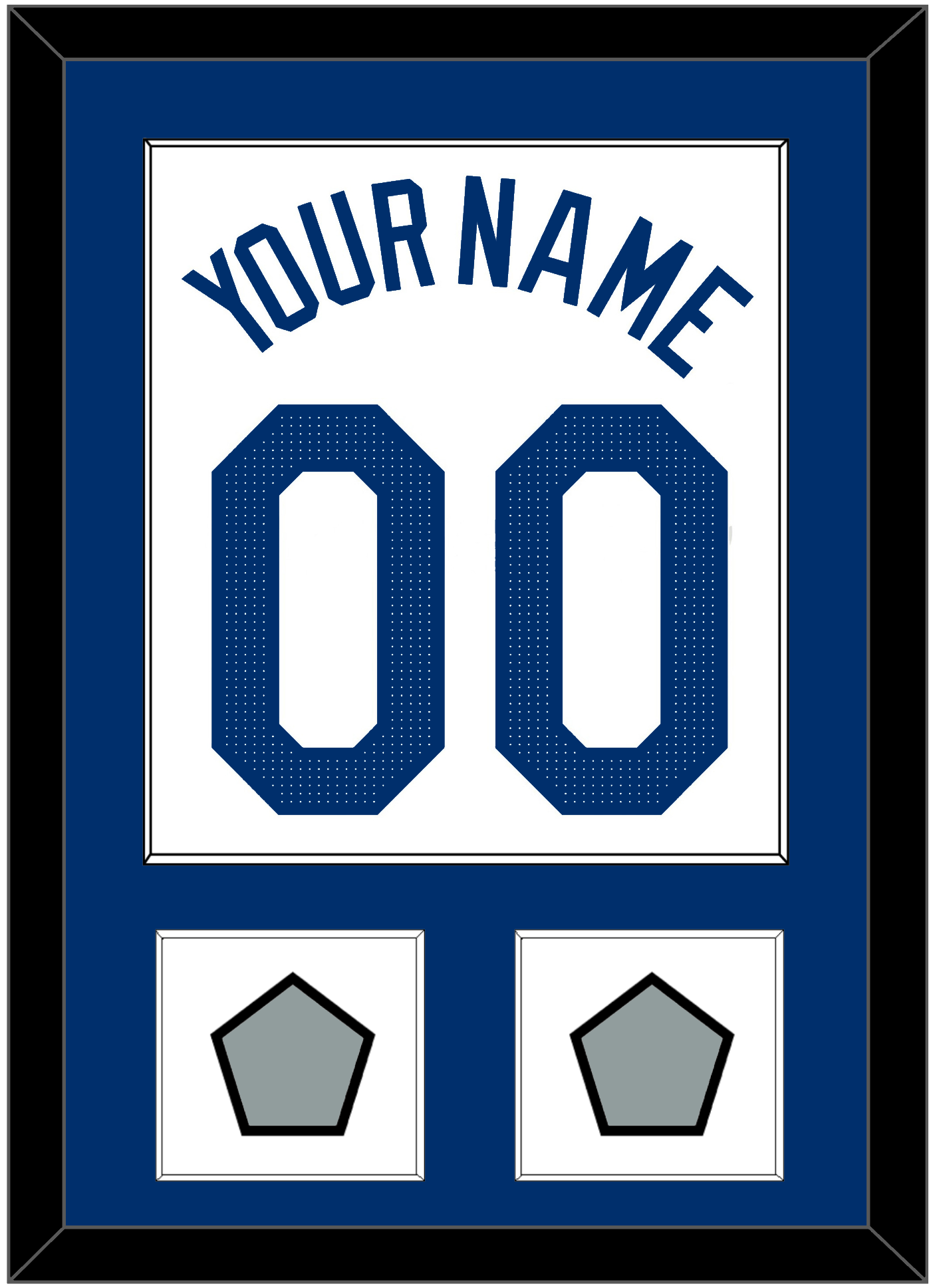 Los Angeles Name, Number & 2 World Series Jersey Patches - Home White - Essential Tier 1