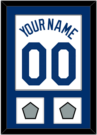 Los Angeles Name, Number & 2 World Series Jersey Patches - Home White - Essential Tier 1