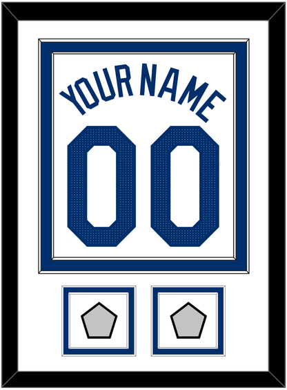 Los Angeles Name, Number & 2 World Series Champions Patches - Home White - Signature Tier 1