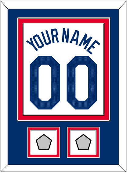 Los Angeles Name, Number & 2 World Series Jersey Patches - Home White - Signature Tier 2