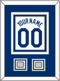 Los Angeles Name, Number & 2 World Series Jersey Patches - Home White - Triple Mat 2