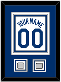 Los Angeles Name, Number & 2 World Series Jersey Patches - Home White - Triple Mat 2