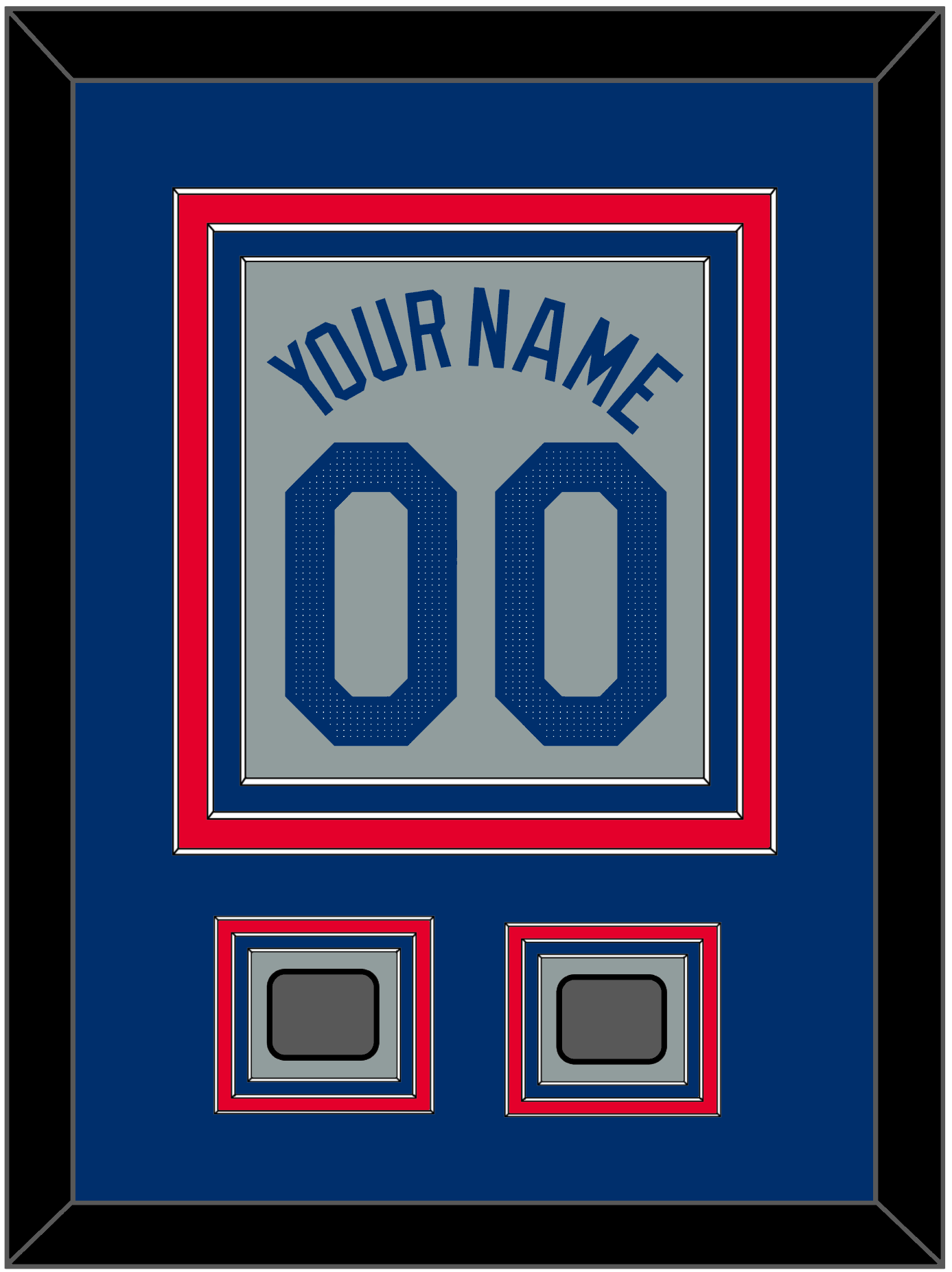 Los Angeles Name, Number & 2 World Series Jersey Patches - Road Gray - Premier Tier 2