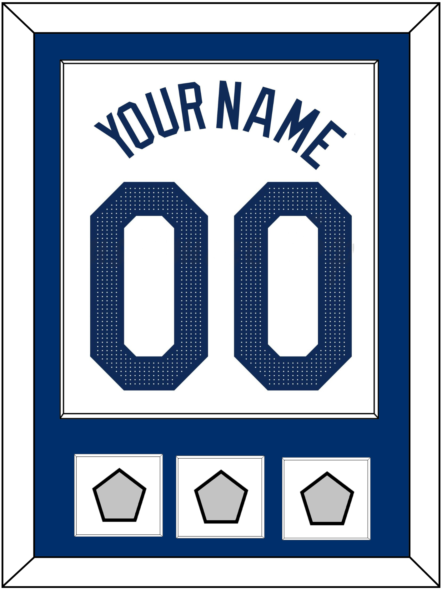 Los Angeles Name, Number & 3 World Series Jersey Patches - Home White - Essential Tier 1