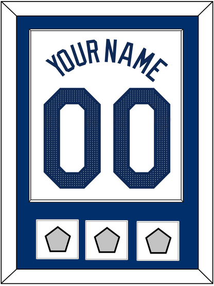 Los Angeles Name, Number & 3 World Series Jersey Patches - Home White - Essential Tier 1