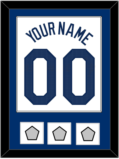 Los Angeles Name, Number & 3 World Series Jersey Patches - Home White - Essential Tier 1
