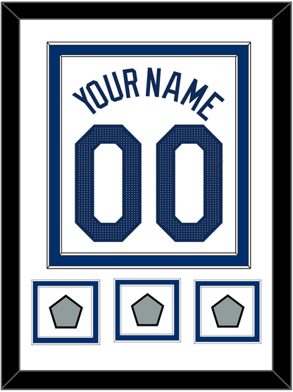 Los Angeles Name, Number & 3 World Series Jersey Patches - Home White - Signature Tier 1