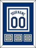 Los Angeles Name, Number & 3 World Series Jersey Patches - Home White - Triple Mat 2