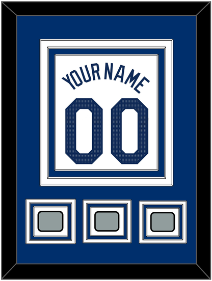 Los Angeles Name, Number & 3 World Series Champions Patches - Home White - Premier Tier 2