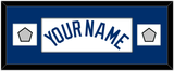 Los Angeles Name & 2 World Series Jersey Patches - Home White (2007-2023) - Single Mat 2