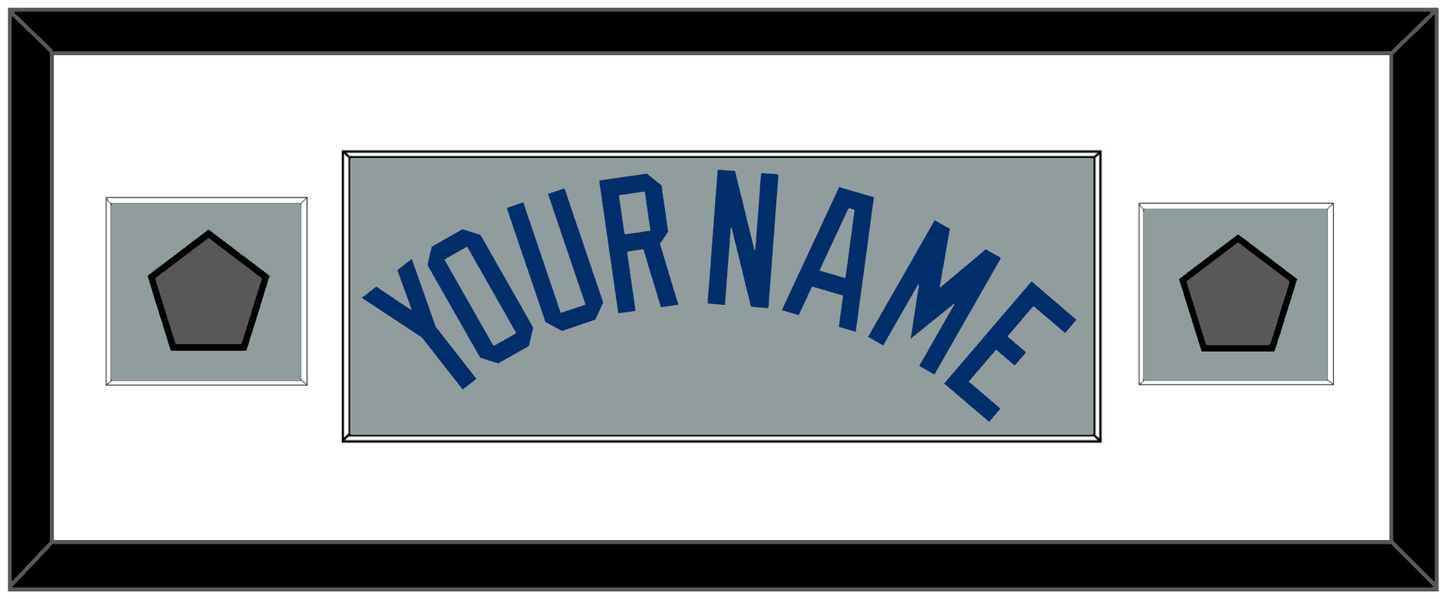 Los Angeles Name & 2 World Series Champions Patches - Road Gray - Essential Tier 2