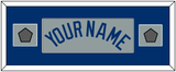 Los Angeles Name & 2 World Series Jersey Patches - Road Gray - Single Mat 4