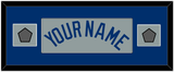 Los Angeles Name & 2 World Series Jersey Patches - Road Gray - Single Mat 4