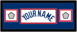 Los Angeles Name & 2 World Series Champions Patches - Home White - Double Mat 4