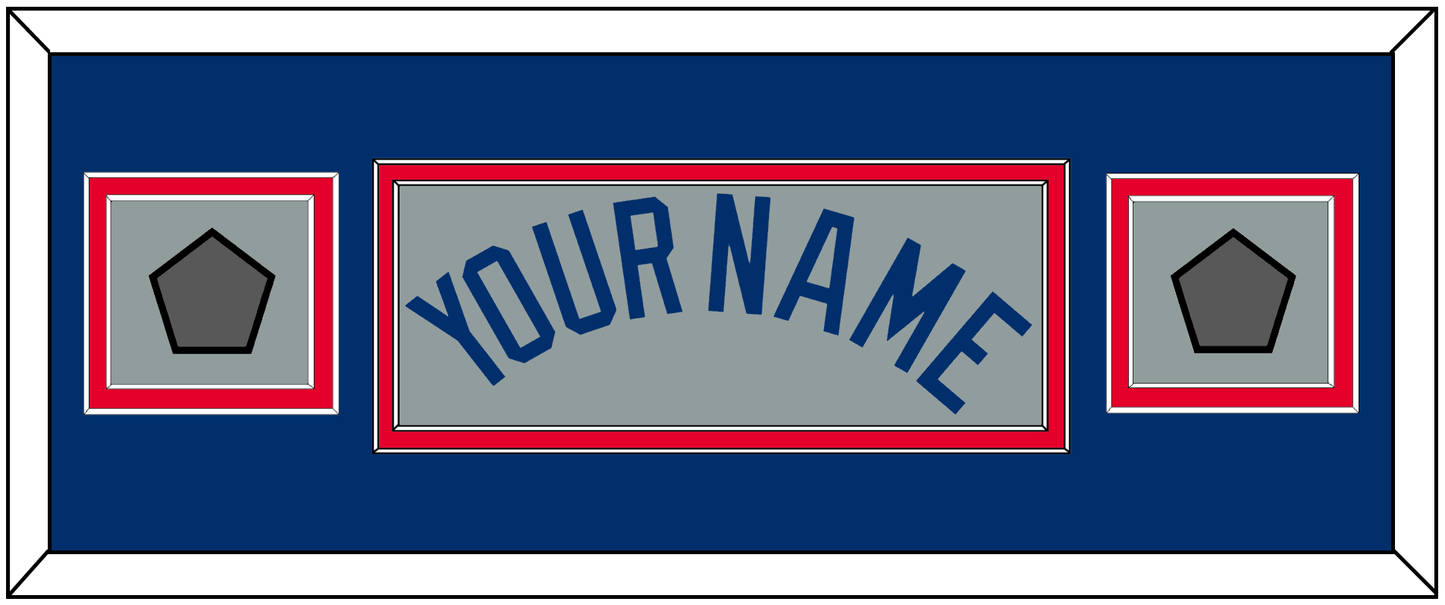 Los Angeles Name & 2 World Series Champions Patches - Road Gray - Signature Tier 4