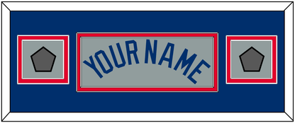 Los Angeles Name & 2 World Series Jersey Patches - Road Gray - Signature Tier 4