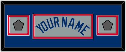 Los Angeles Name & 2 World Series Champions Patches - Road Gray - Signature Tier 4