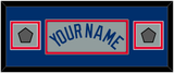 Los Angeles Name & 2 World Series Jersey Patches - Road Gray - Double Mat 4