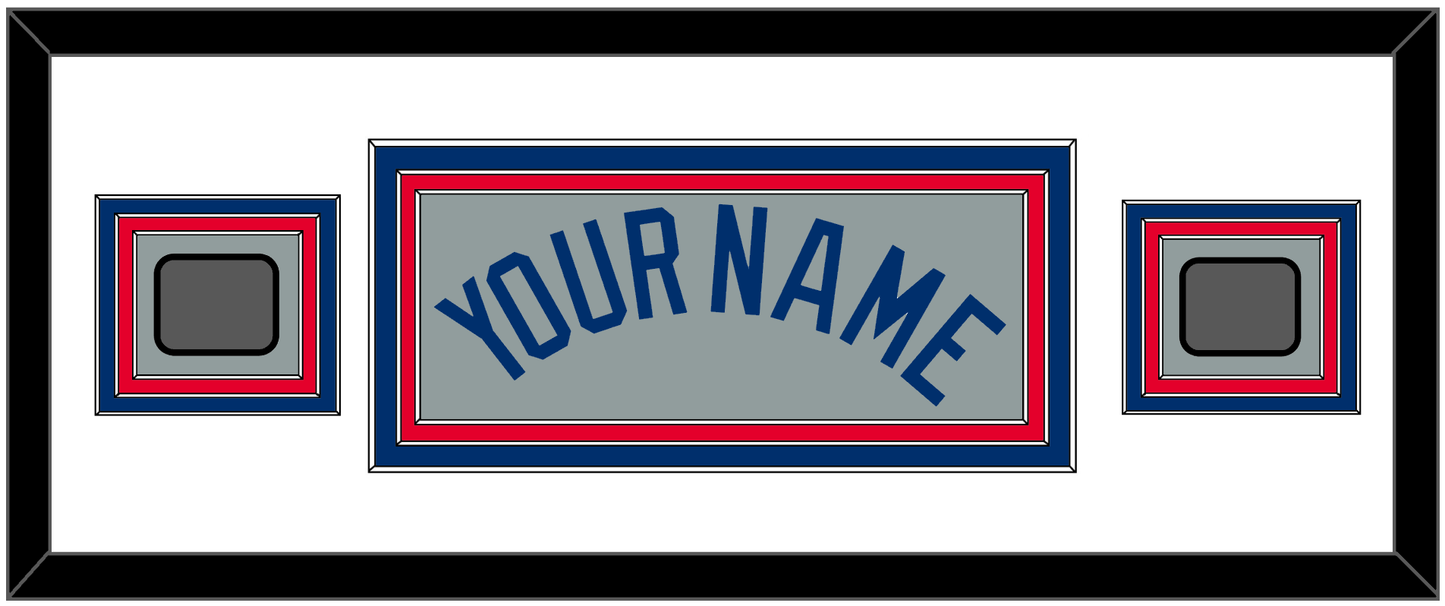 Los Angeles Name & 2 World Series Jersey Patches - Road Gray - Premier Tier 2