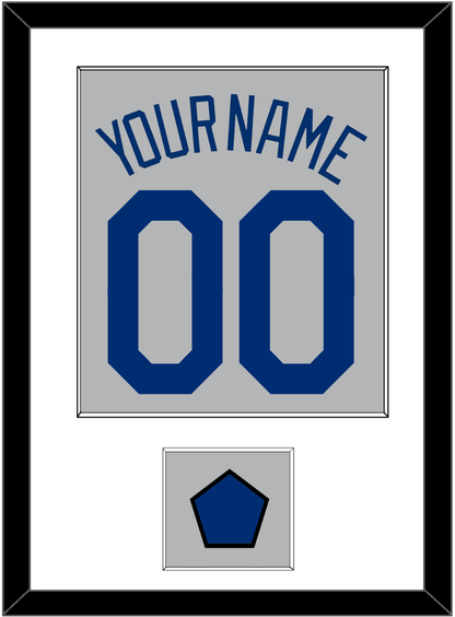 Los Angeles Name, Number & Logo Patch - Road Gray - Essential Tier 1