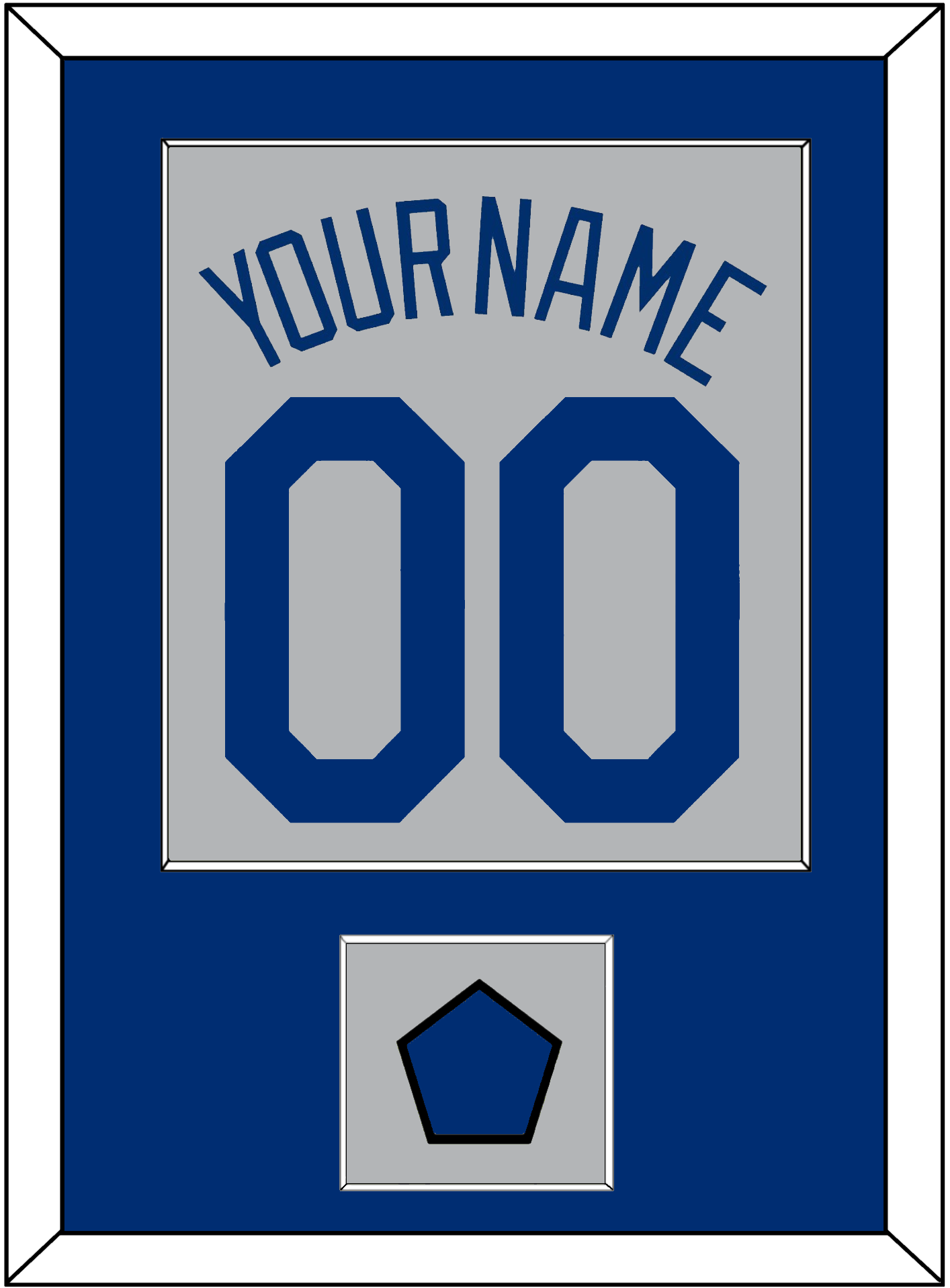 Los Angeles Name, Number & Logo Patch - Road Gray - Essential Tier 2