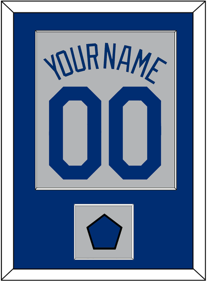 Los Angeles Name, Number & Logo Patch - Road Gray - Essential Tier 2